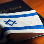Bible with flag of Israel
